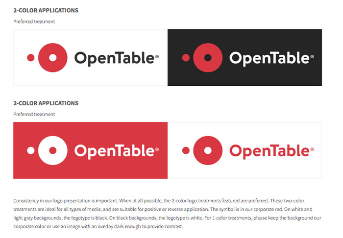 opentable branding